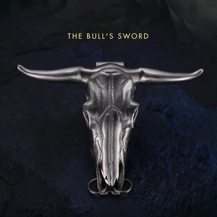Stainless Steel Bull Head Ornament Belt Buckle