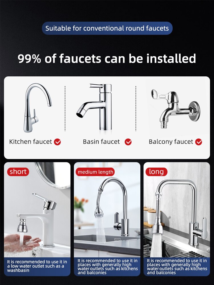 🔥🔥Last Day Sale Buy 2 Free Shipping🔥🔥🔥2024 Upgraded version of 360° rotating faucet nozzle