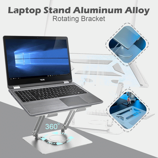 Aluminum Foldable Laptop Stand 360° Rotatable