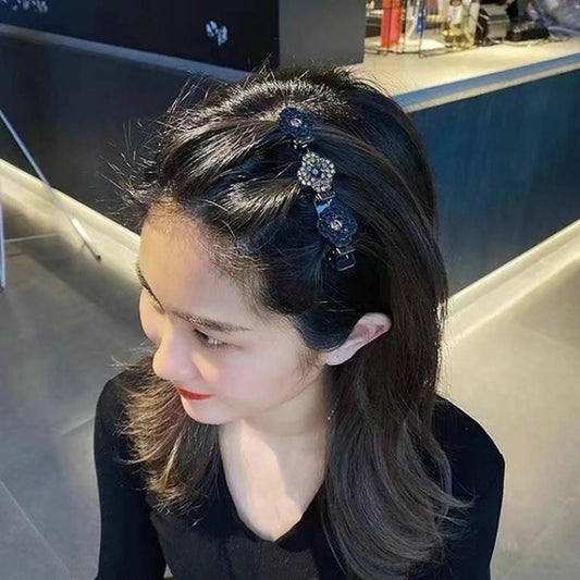 🔥LAST DAY $9.99 🔥Sparkling Crystal Stone Braided Hair Clips