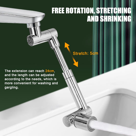 The second generation 1440° universal telescopic rotation extension faucet