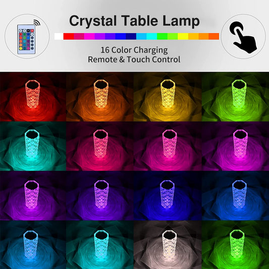 🔥🔥Last day sale $19.99🔥🔥LED3/16 color crystal rose light