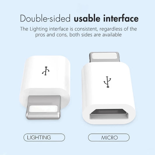 Micro USB (ANDROLD) to Lightning (IPHONE) Adapter