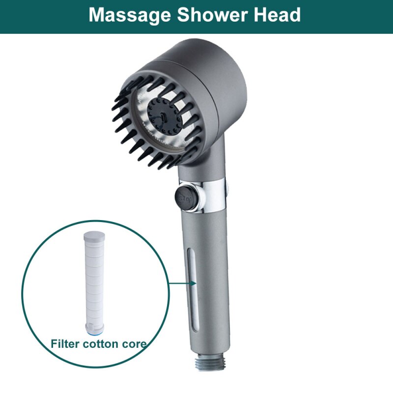 2024 new 4 in 1 high pressure massage shower head