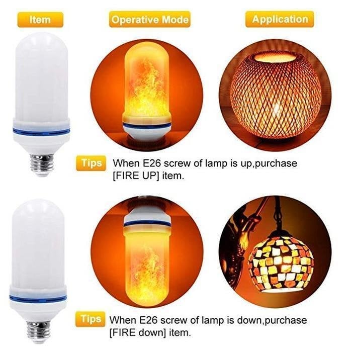 🔥LED Flame Light Bulb With Gravity Sensing Effect🔥