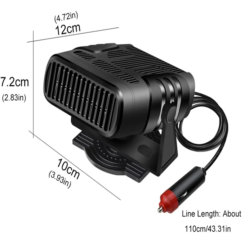 Automotive window heating defogger