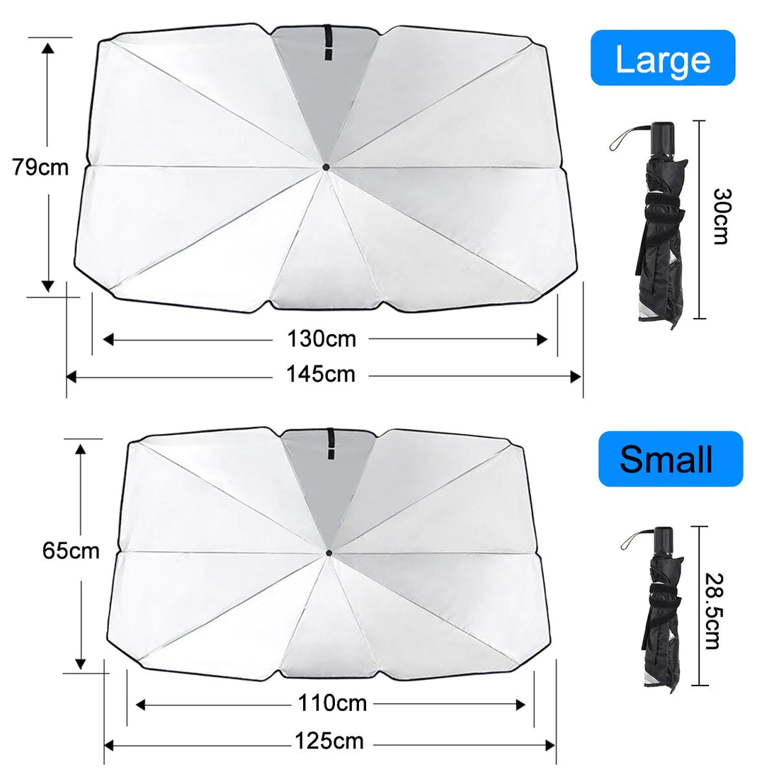 Windshield Sunshade Foldable Reflective UV Protection