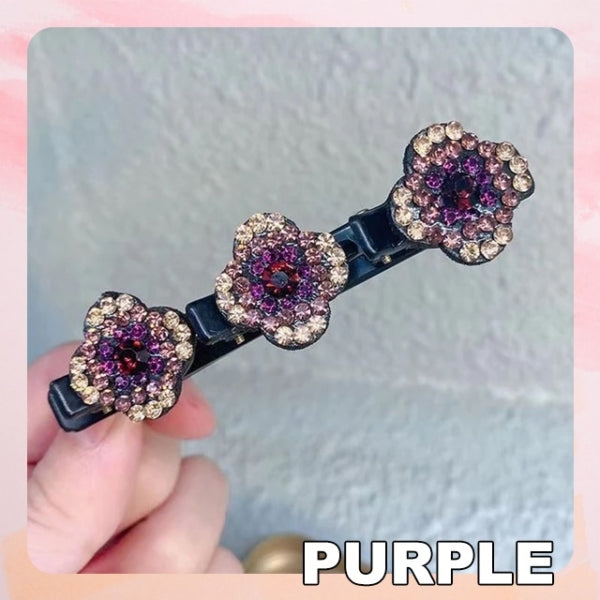 🔥LAST DAY $9.99 🔥Sparkling Crystal Stone Braided Hair Clips