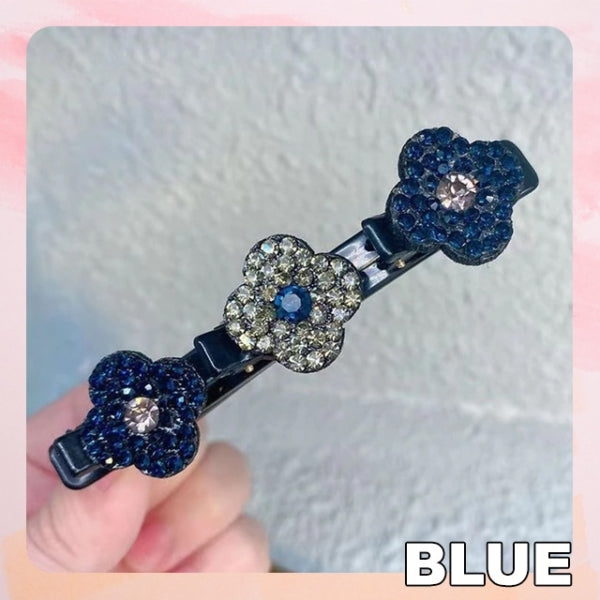 🔥LAST DAY $9.99 🔥Sparkling Crystal Stone Braided Hair Clips