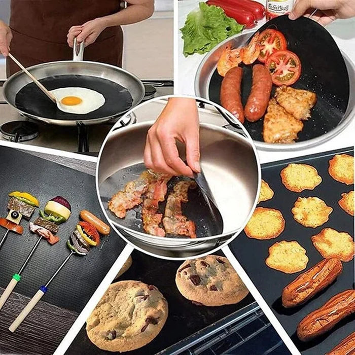 SUMMER HOT SALE🔥Non-stick BBQ Mats Can Be Cut