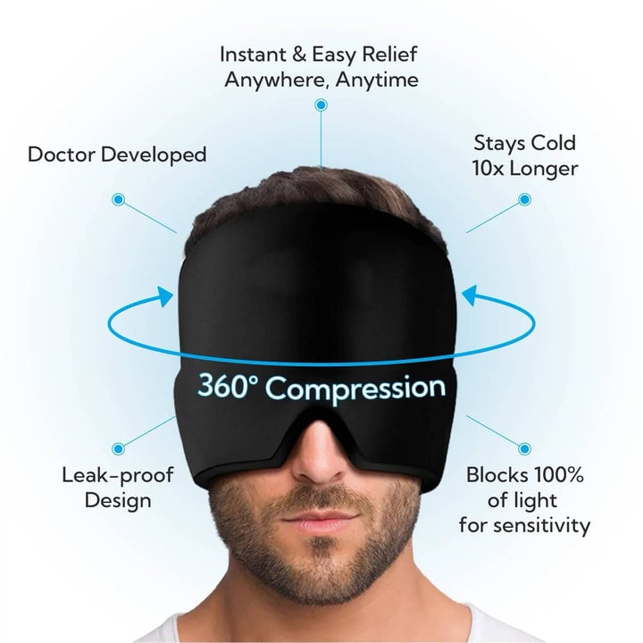 🔥LAST DAY - 49% OFF👍-360° Hot & Cold Gel Therapy Headache Migraine Relief Cap