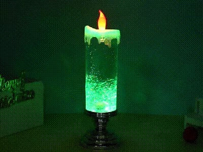 LED Christmas Candles With Pedestal