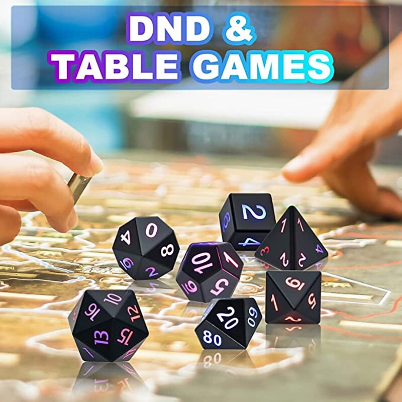 DND Dice Rechargeable with Charging Box（7 PCS）