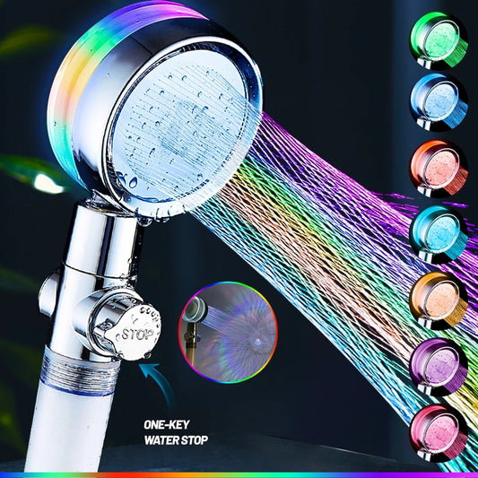 LED Turbo Color Changing Shower