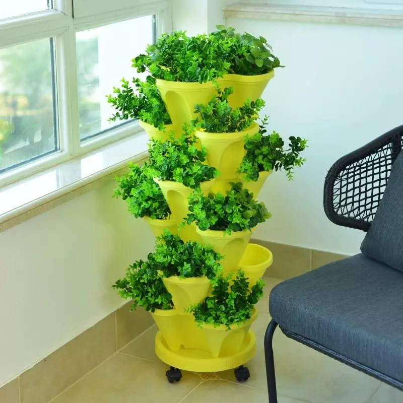 🌼Plant Festival Special 50% OFF-Stand Stacking Planting Pots