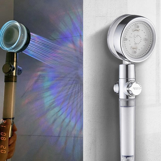 LED Turbo Color Changing Shower