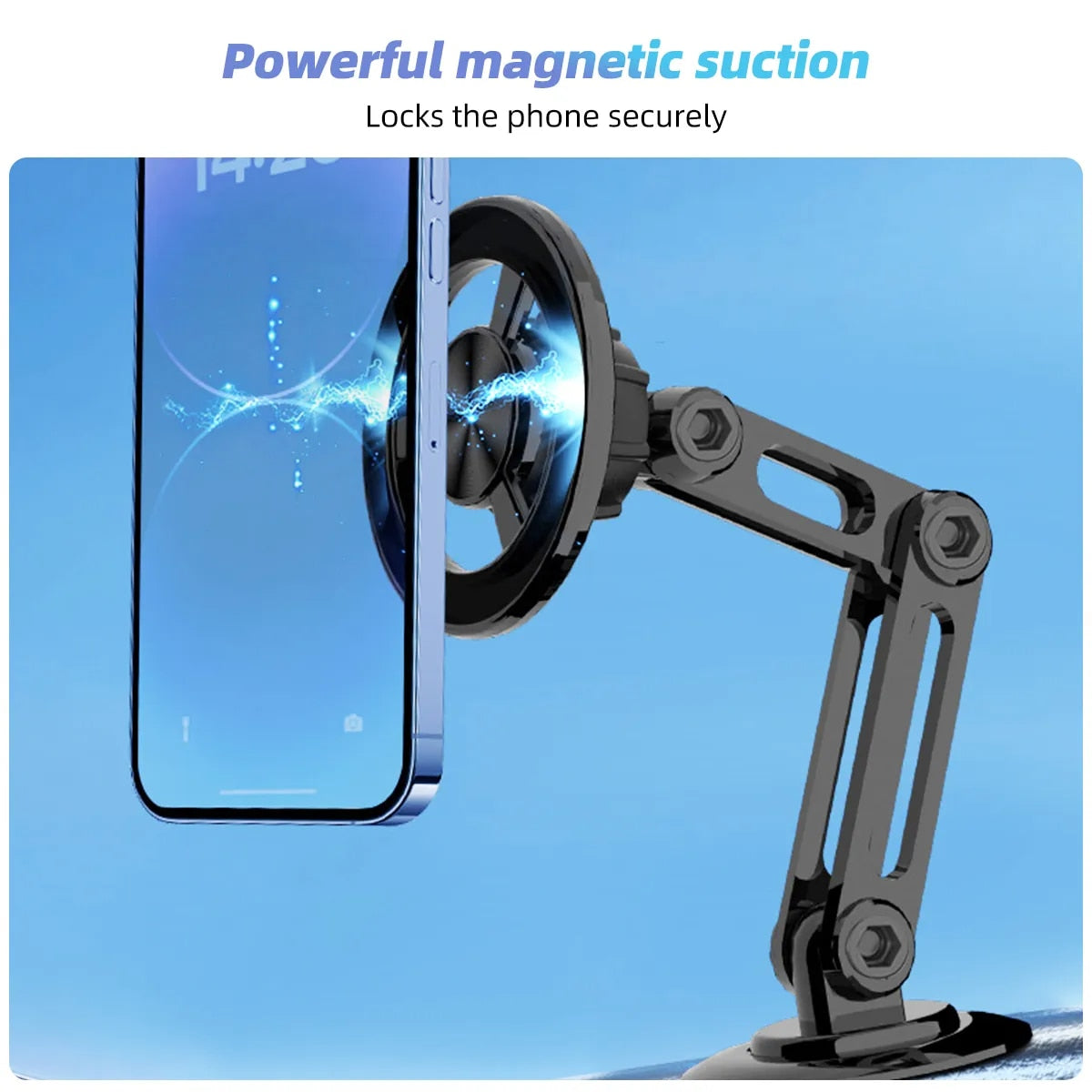 2024 New 360 Degree Magnetic Mobile Phone Holder SBLESHOP   Universal 360 Degree Magnetic Phone Holder Telescoping Car Phone Mount For IPhone 14 13 12 11 1 