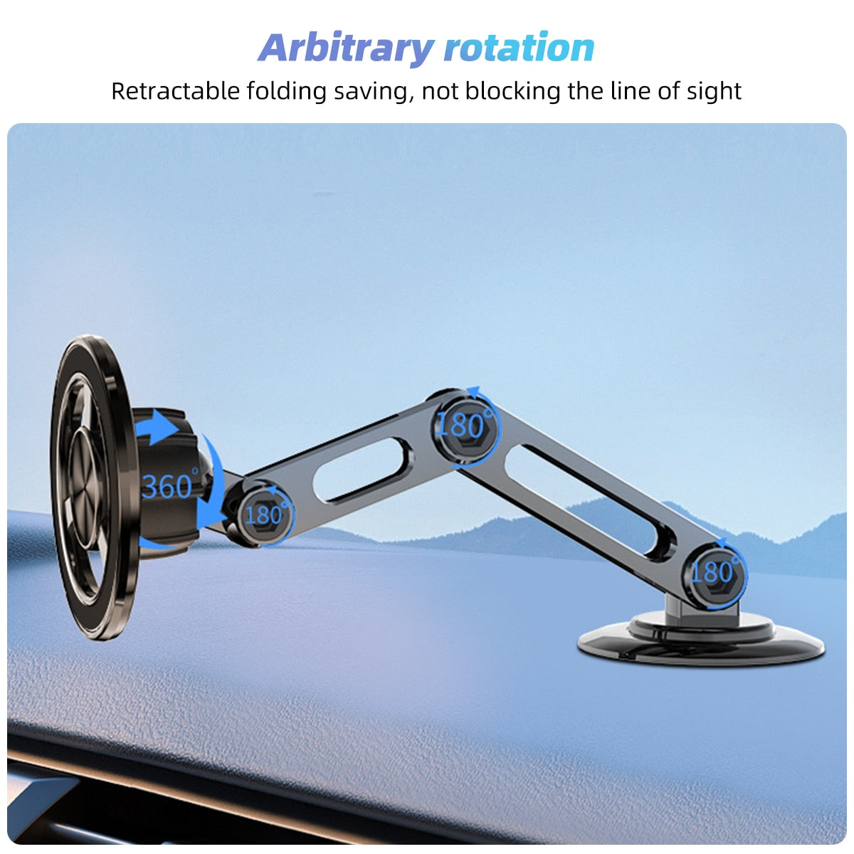 2024 New 360 Degree Magnetic Mobile Phone Holder SBLESHOP   Universal 360 Degree Magnetic Phone Holder Telescoping Car Phone Mount For IPhone 14 13 12 11 2 