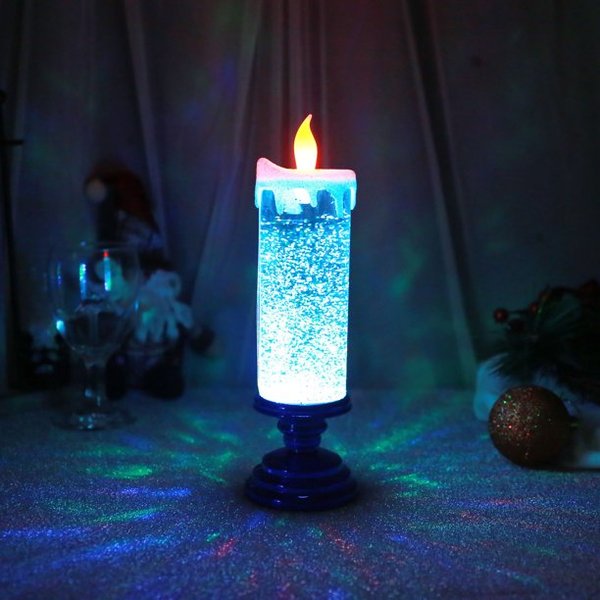 LED Christmas Candles With Pedestal