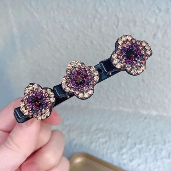 🔥LAST DAY $9.99 🔥Sparkling Crystal Stone Braided Hair Clips